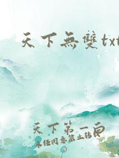 天下无双txt