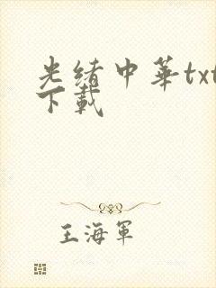 光绪中华txt下载