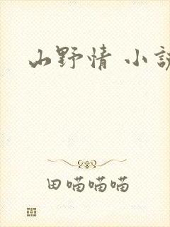 山野情 小说