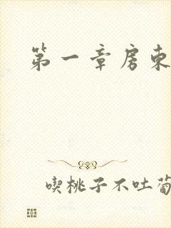 第一章房东太太