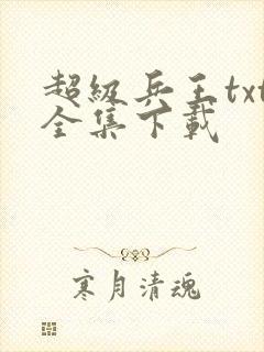超级兵王txt全集下载