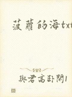菠萝的海txt