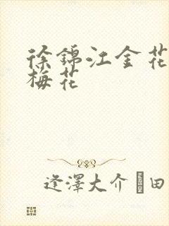 徐锦江金花瓶楷梅花