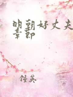明朝好丈夫最新章节