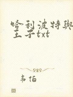 哈利波特与混血王子txt