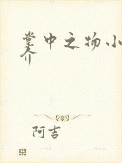 掌中之物小说简介