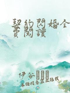 契约闪婚全文免费阅读