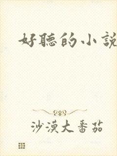 好听的小说书名