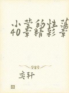 小莹的性荡生活40章精彩章节