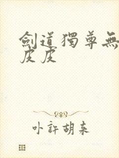 剑道独尊无弹窗皮皮