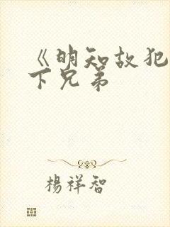 《明知故犯》年下兄弟