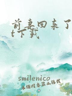 前妻回来了txt下载