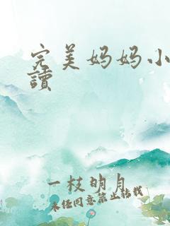 完美妈妈小说阅读