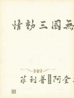 情动三国无弹窗