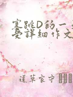 塞跳D的一天感受详细作文