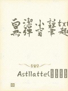 白洁小说txt无弹窗笔趣阁