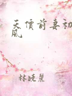 天价前妻初夏有风