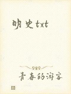 明史txt
