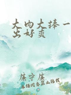 大肉大捧一进一出好爽