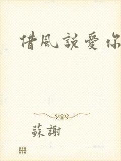 借风说爱你