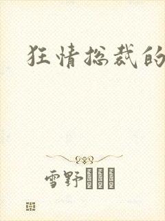 狂情总裁的囚妻