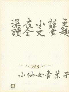 深夜小说免费阅读全文笔趣阁