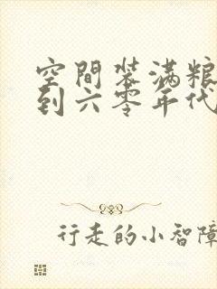 空间装满粮食回到六零年代