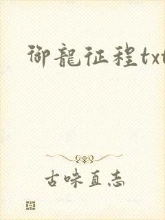 御龙征程txt