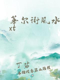华尔街风水师txt