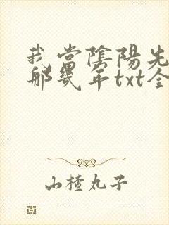 我当阴阳先生的那几年txt全集下载