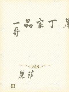 一品家丁 犀利哥