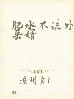 肥水不流外人田岳婿