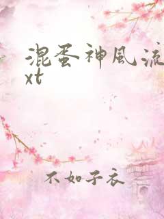 混蛋神风流史txt