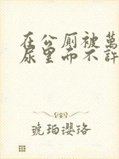 在公厕被万人C尿里面不许漏出来