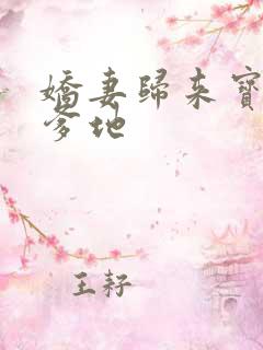 娇妻归来宝贝叫爹地