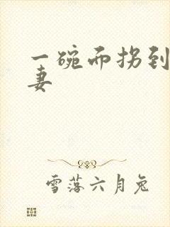 一碗面拐到美艳妻