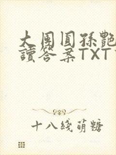 大团圆孙艳梅阅读答案TXT下载