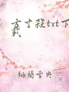方寸杀txt下载