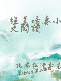绝美娇妻小说全文阅读