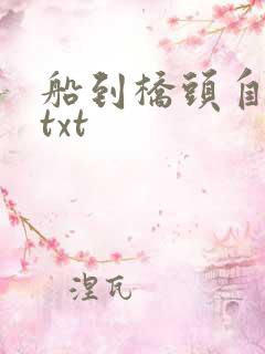 船到桥头自然直txt