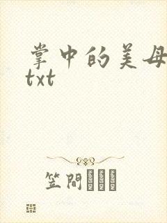 掌中的美母版主txt