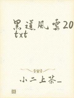 黑道风云20年 txt