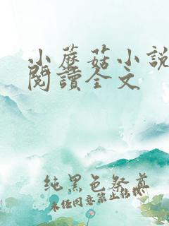 小蘑菇小说免费阅读全文