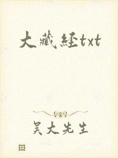 大藏经txt