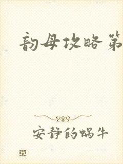 韵母攻略第二版