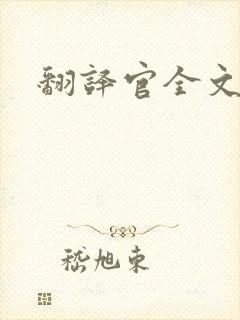 翻译官全文阅读