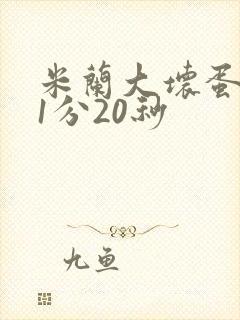 米兰大坏蛋真空1分20秒