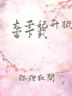 太子妃升职记迅雷下载