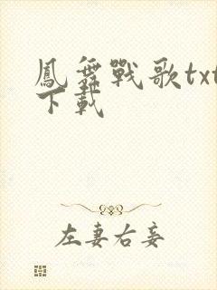 凤舞战歌txt下载