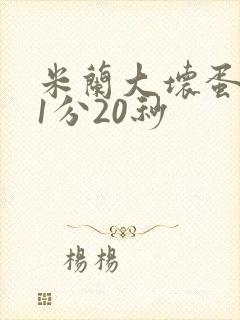 米兰大坏蛋真空1分20秒
